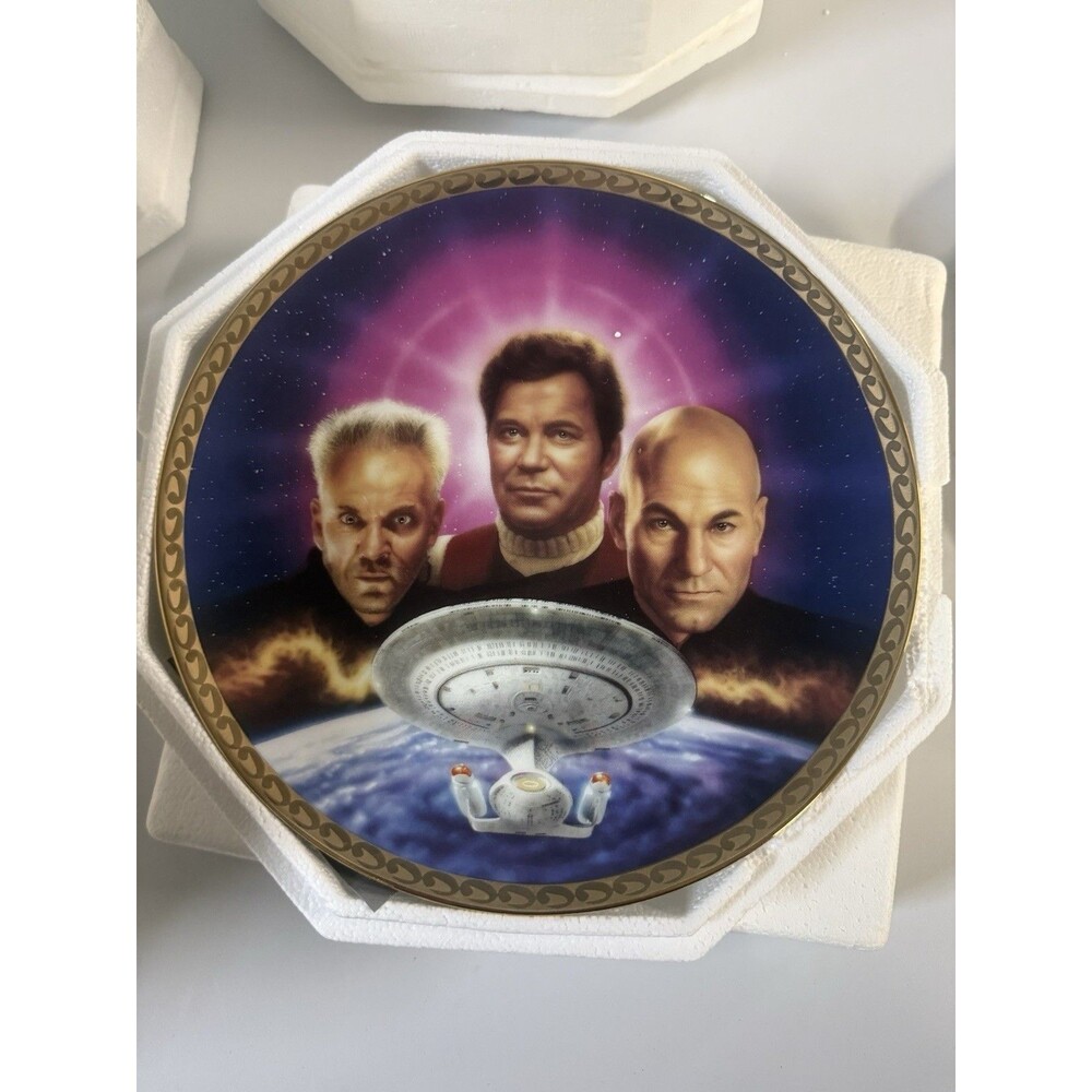 VTG STAR TREK COLLECTOR PLATE HAMILTON GENERATIONS THE ULTIMATE CONFRONTATION